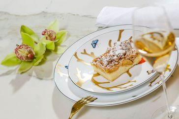 Apple Crumble mit Champagner